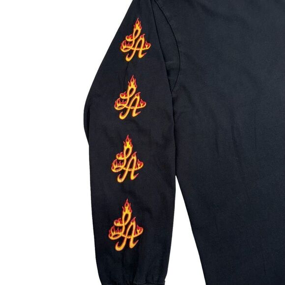 Hot Rod LA Flames Long Sleeve T-Shirt Size Large - Picture 3 of 6